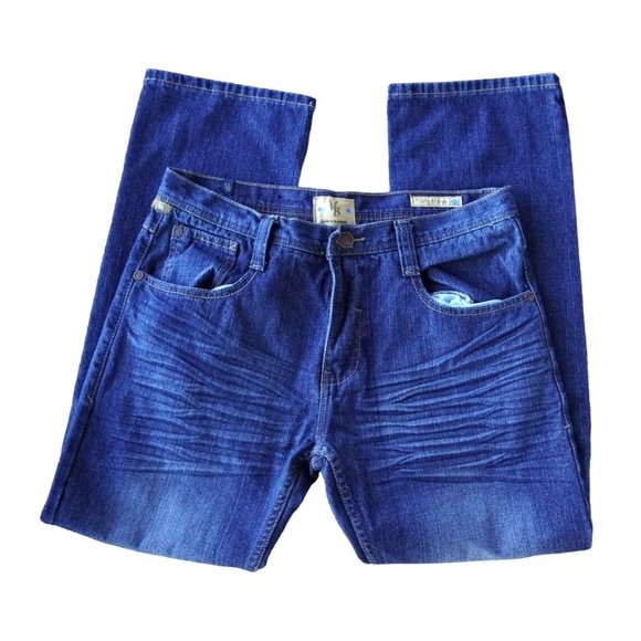 Vintage Brass jeans Mens Size 34 x 30 VB Stretch Slim Straight - Picture 2 of 13